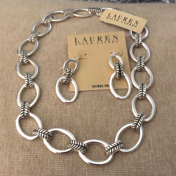 Ralph Lauren necklace & earring set - Picture 2 of 2